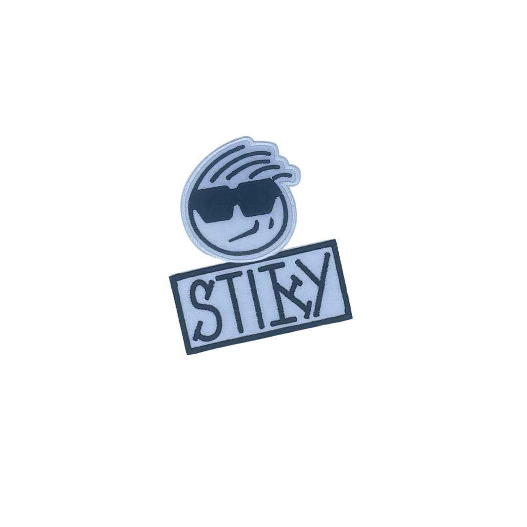 Classic Stiky Logo Patch "White"